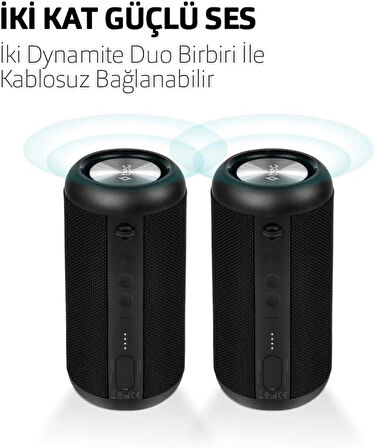 Ttec 2BH06S Dynamite Duo Taşınabilir Kablosuz Bluetooth Hoparlör Teşhir