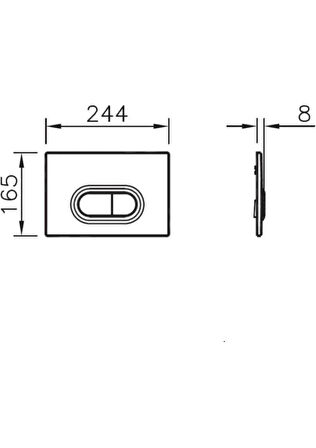VitrA 8cm Asma, İnce Metal Ayaklı Set (M.Syh Panel ve M.Syh Stop Valf)