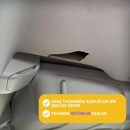 Peugeot Rifter Seperatör Demiri Döşeme Kapağı (CAM TAVANLI ARAÇLAR) 2019 Model ve Sonrası