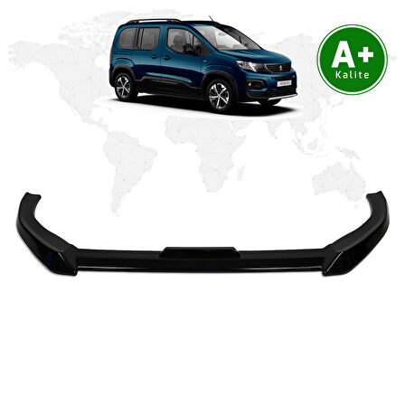 Peugeot Rifter Ön Lip Parlak Siyah 2019 Model ve Sonrası