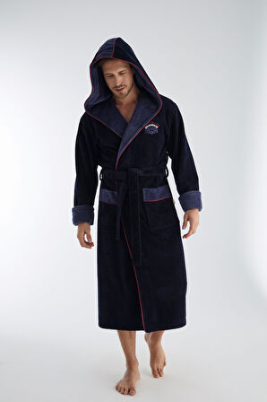 SIPERİOR Nakış Triga Bukle  Bambu Cotton Erkek Bornoz