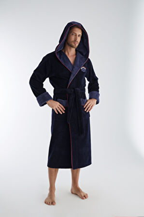 SIPERİOR Nakış Triga Bukle  Bambu Cotton Erkek Bornoz