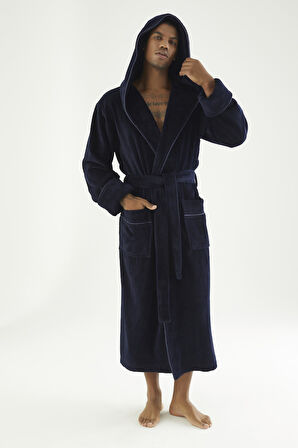 Uzun Kapüşonlu Triga Bambu Cotton Kadın Bornoz