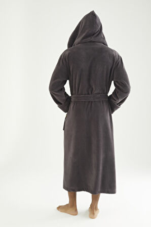 Uzun Kapüşonlu Triga Bambu Cotton Kadın Bornoz
