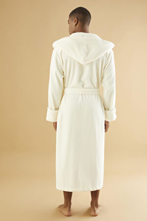 Uzun Kapüşonlu Triga Bambu Cotton Kadın Bornoz