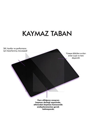 MP07 - 24x33 Ofis Ve Gaming Mousepad | Kaymaz Taban, Oyuncu Gamepad, Ev, Ofis, Oyun Için