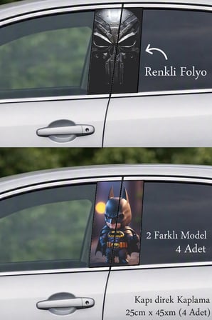 Sportif Tasarım Kapı Folyo Baskılı Sticker