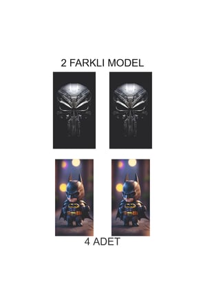 Sportif Tasarım Kapı Folyo Baskılı Sticker