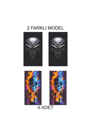 Premium Karbon Kapı Folyo Baskılı Sticker