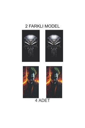 Agresif Tasarım Kapı Folyo Baskılı Sticker