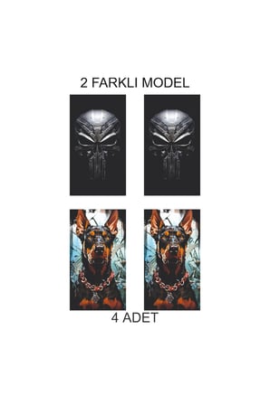 Yarış Stili Kapı Folyo Baskılı Sticker