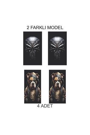 Premium Tasarım Kapı Folyo Baskılı Sticker