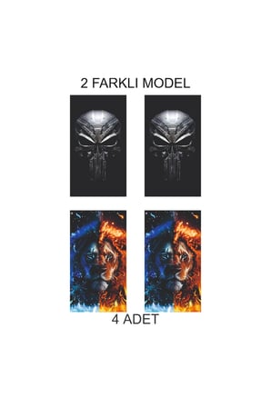 Havalı Tasarım Kapı Folyo Baskılı Sticker