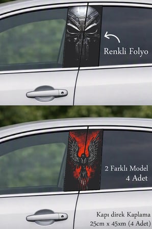 Özgün Tasarım Kapı Folyo Baskılı Sticker