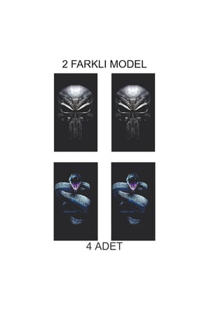 Premium Görünüm Kapı Folyo Baskılı Sticker