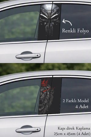 Sportif Stil Kapı Folyo Baskılı Sticker