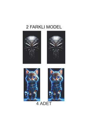 Modifiye Stil Kapı Folyo Baskılı Sticker