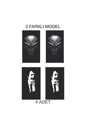 Modifiye Araçlara Özel Sportif Kapı Folyo Baskılı Sticker