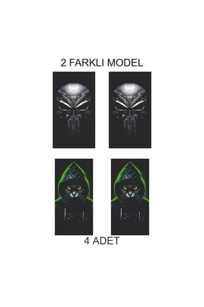 Aracınızın Kapı Direkleri İçin Folyo Baskılı Sticker