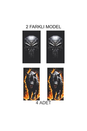 Kapı Direklerine Şık Görünüm Veren Folyo Baskılı Sticker