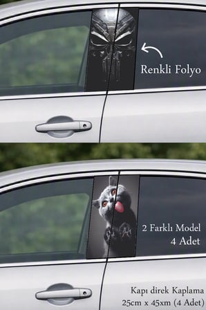 Farklı Tasarım Arayanlara Özel Kapı Folyo Baskılı Sticker