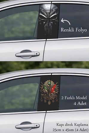 Aracınız İçin Şık ve Dayanıklı Kapı Folyo Baskılı Sticker