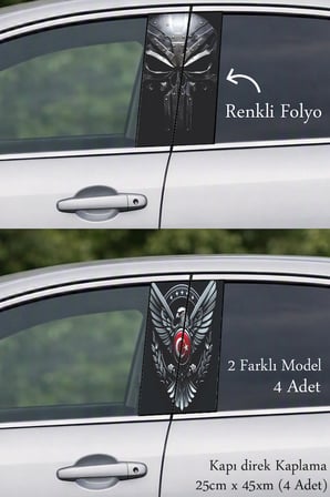 Modifiye Görünüm Sevenler İçin Kapı Folyo Baskılı Sticker
