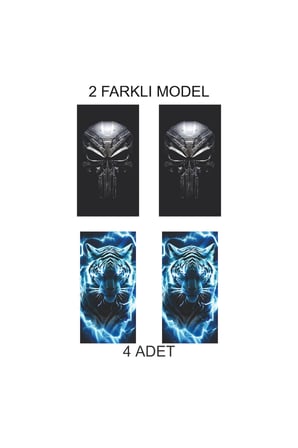Aracına Farklılık Katmak İsteyenlere Kapı Folyo Baskılı Sticker