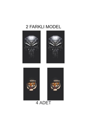 Premium Araç Görünümü İçin Kapı Folyo Baskılı Sticker