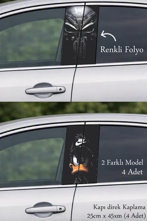 Aracınıza Özel Sportif Stil Sunan Kapı Folyo Baskılı Sticker