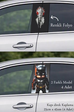 Otomobilinize Yeni Bir Stil Kazandıran Kapı Folyo Baskılı Sticker