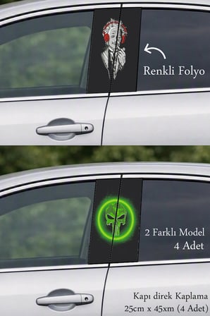 Kapı Direklerinde Premium Görünüm İçin Kapı Folyo Baskılı Sticker