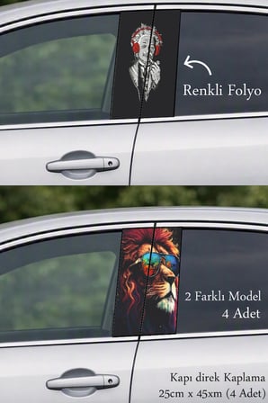 Aracınızın Dış Tasarımına Uyumlu Kapı Folyo Baskılı Sticker
