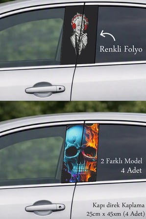 Aracınızın Görünümüne Yeni Bir Hava Katan Kapı Folyo Baskılı Sticker