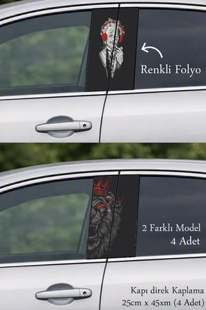 Otomobilinizde Yeni Bir Görünüm İçin Kapı Folyo Baskılı Sticker