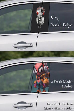 Otomobilinize Özel Görünüm Kazandırmak İçin Kapı Folyo Baskılı Sticker