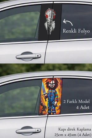 Sportif ve Premium Görünüm İçin Kapı Folyo Baskılı Sticker