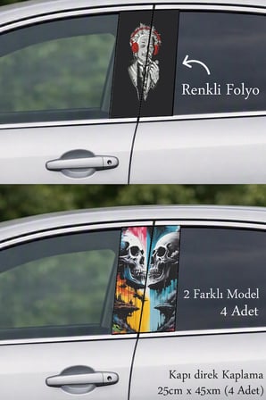 Otomobilinizin Dış Görünümünü Zenginleştiren Kapı Folyo Baskılı Sticker