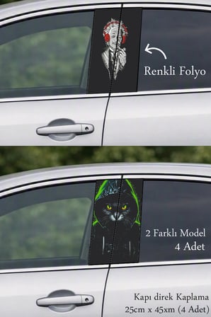 Aracınıza Karizmatik Bir Görünüm Kazandıran Kapı Folyo Baskılı Sticker