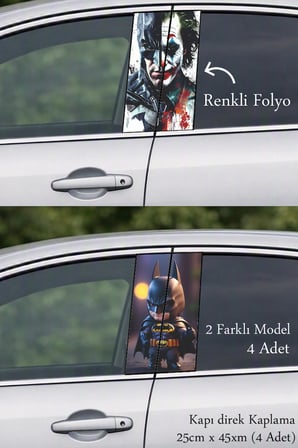 Aracınız İçin Sportif ve Dikkat Çekici Kapı Folyo Baskılı Sticker