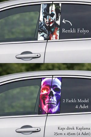 Kapı Direklerine Farklı Bir Stil Kazandıran Kapı Folyo Baskılı Sticker
