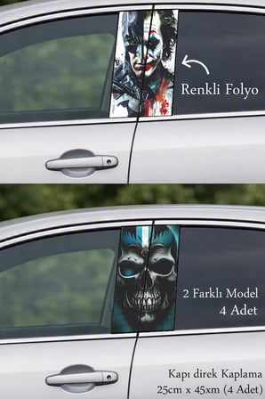 Spor Otomobiller İçin Dikkat Çekici Kapı Folyo Baskılı Sticker
