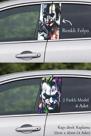 Otomobilinizin Stilini Tamamlayan Premium Kapı Folyo Baskılı Sticker