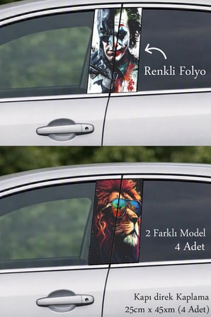 Aracınızın Tasarımını Zenginleştiren Dekoratif Kapı Folyo Baskılı Sticker
