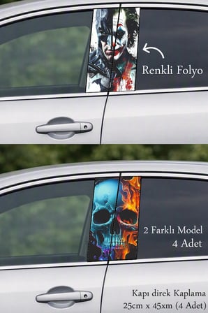 Aracınızı Diğerlerinden Ayıran Özel Kapı Folyo Baskılı Sticker