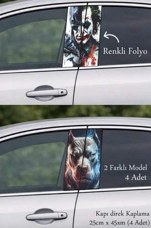 Kapı Direkleri İçin Sportif Dekorasyon Kapı Folyo Baskılı Sticker