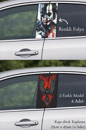 Sportif Tasarım Kapı Direk Folyo Sticker Etiket