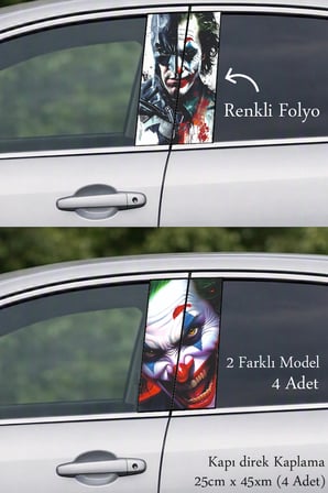 Şık Tasarım Kapı Direk Folyo Sticker Etiket