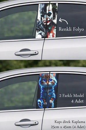 Premium Görünüm İçin Kapı Direk Folyo Sticker Etiket