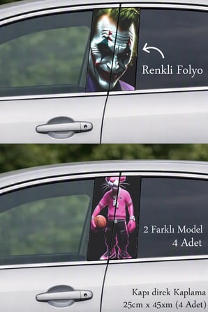 Otomobilinizin Tasarımını Tamamlayan Kapı Direk Folyo Sticker Etiket